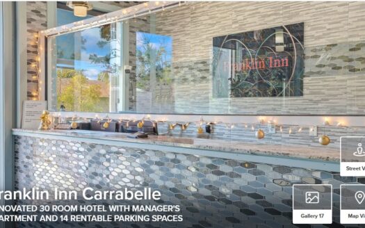 30 Room Hotel with Manager’s Apartment and 14 Rentable Parking Spaces in Florida